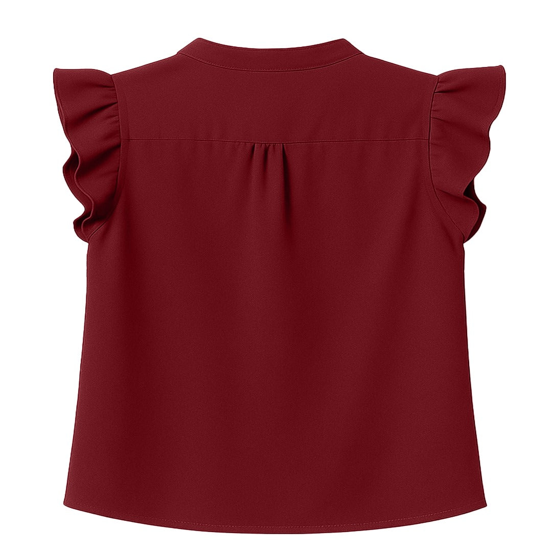 Velvet Crush Ruffle Top