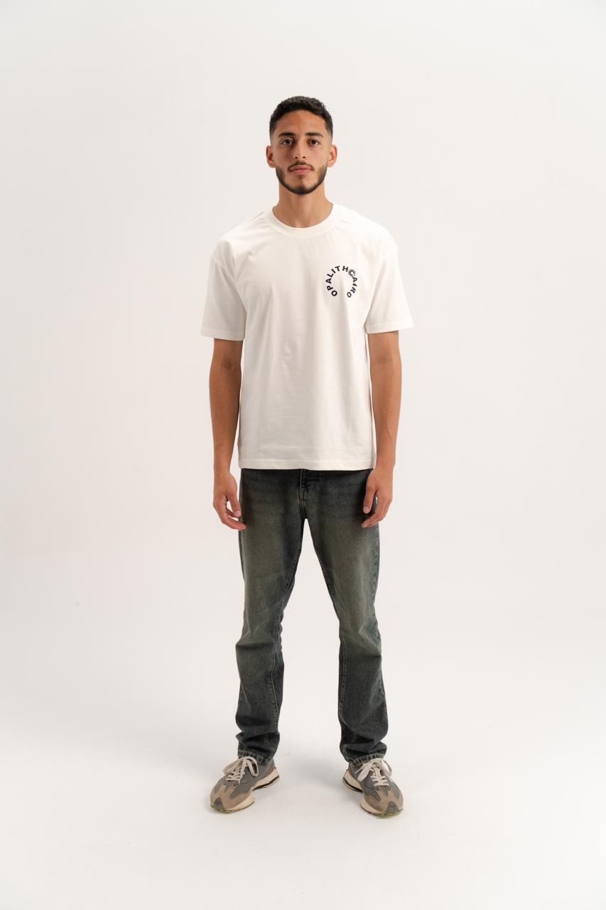 The Opalith White Unnormal t-Shirt black print