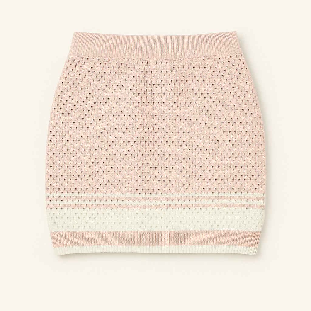 Pink Tennis Crochet Skirt
