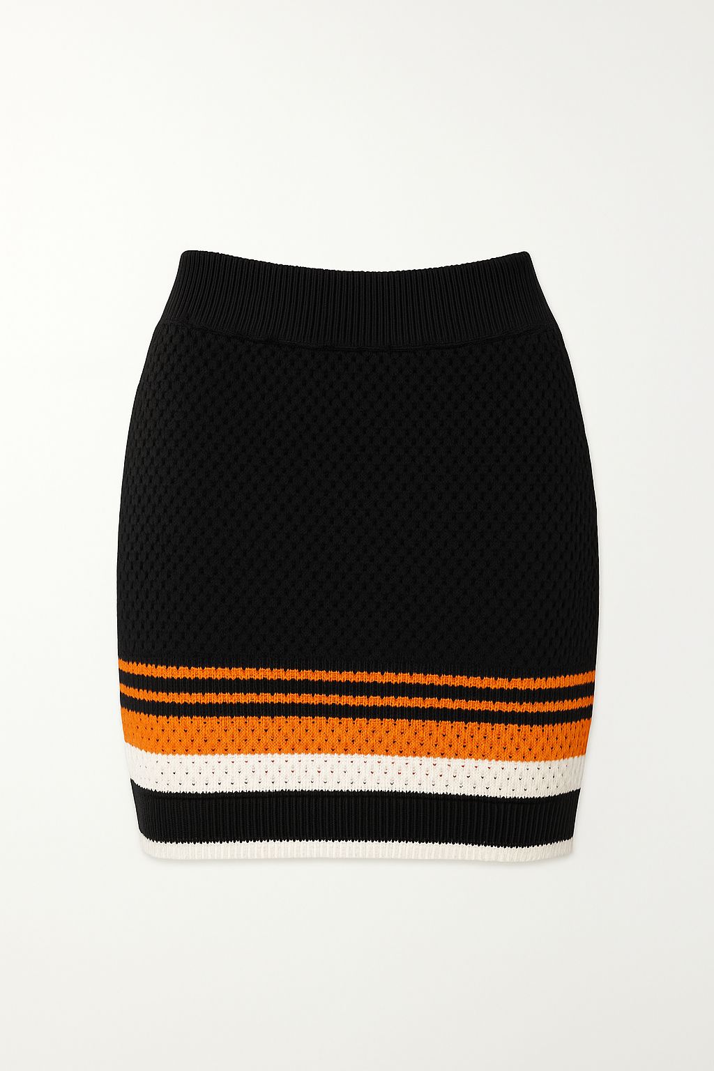 Black Tennis Crochet Skirt