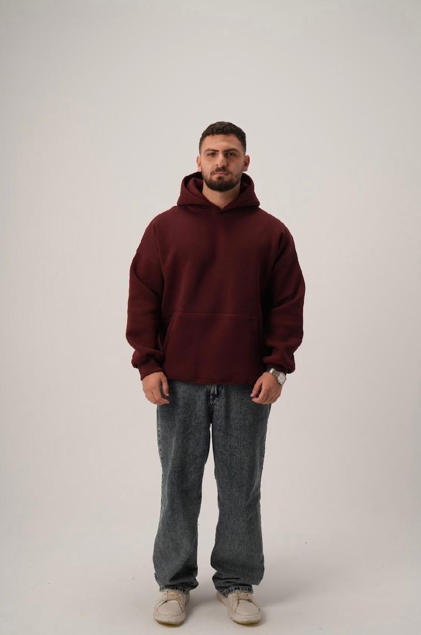 Burgundy Basic Hoodie