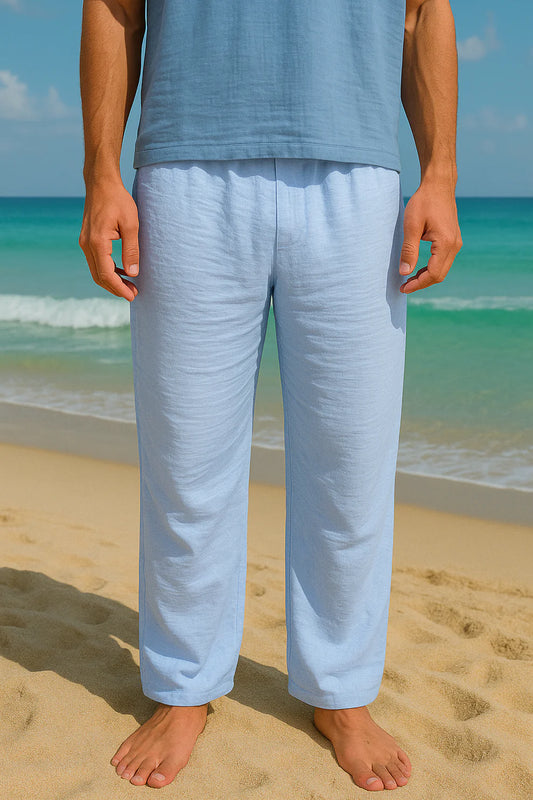 Light Blue Linen Pants