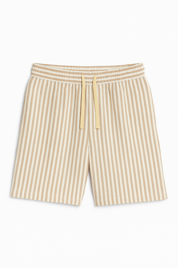 Vacci Brown Striped Shorts