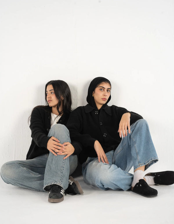 Black Knitted Cardigan